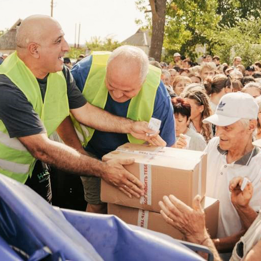 Aid Distribution and Relief Convoy